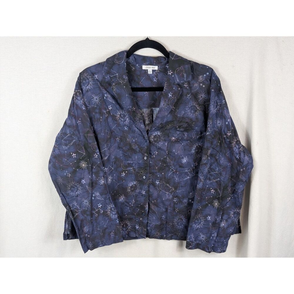 Johnny Was BEJEWEL Sleep Top Celestial Scenes Women's Size XL